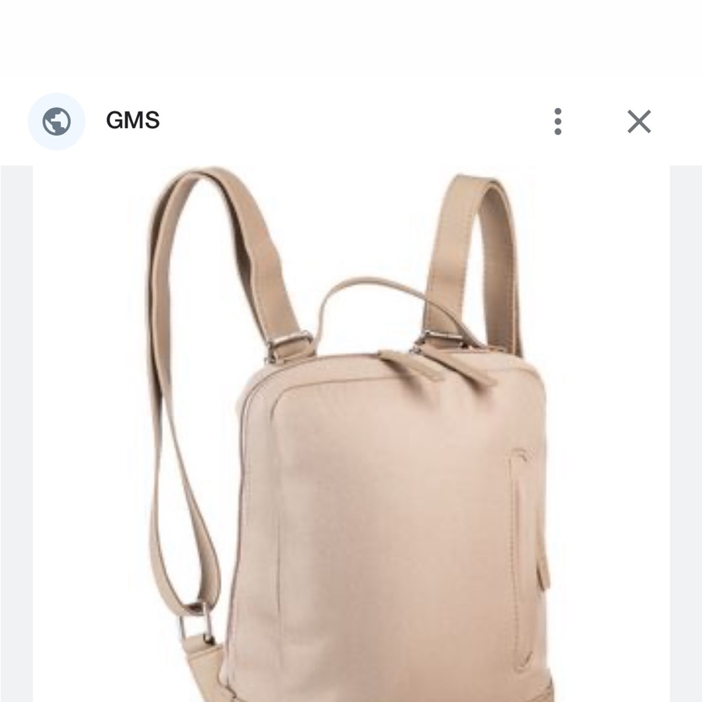 Kapten & Son Taupe vegan backpack/purse - Picture 4 of 5